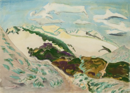 Zarośnięta wydma, Erich Heckel