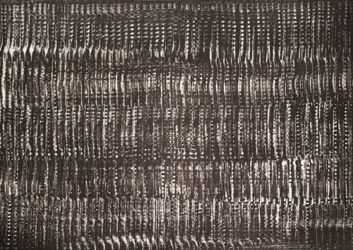Structure in black 'Vibration I', Heinz Mack
