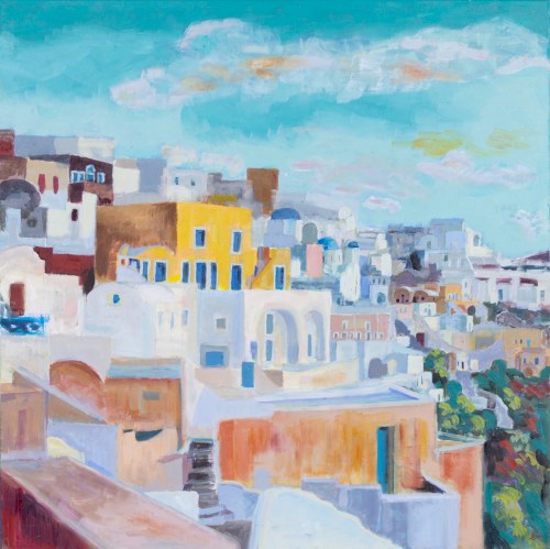 Poranek w Santorini, 2023, Gabriela Paluch