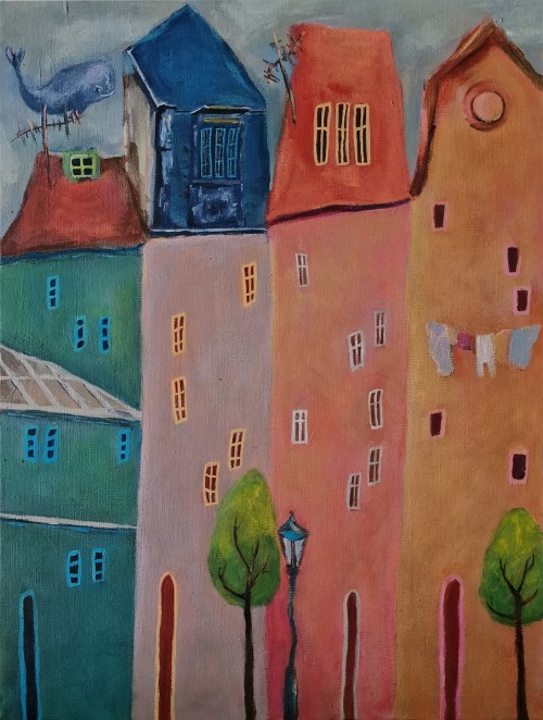 Over the Roofs of Paris, 2023, Eliza Ostojska