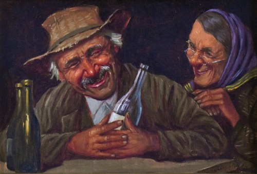 Przy butelce, 1952, Konstanty Szewczenko