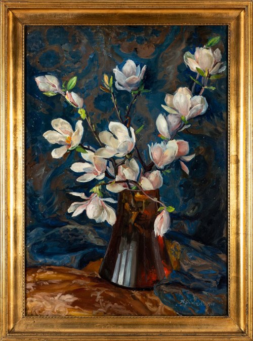 Kwiaty w wazonie, 1948, Jan Kazimierz Dzieliński