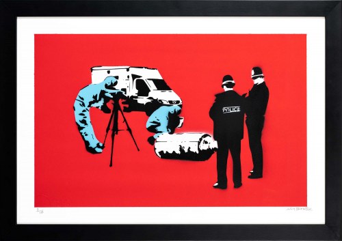 Banksy. Forensics Red, 2020, Not Banksy