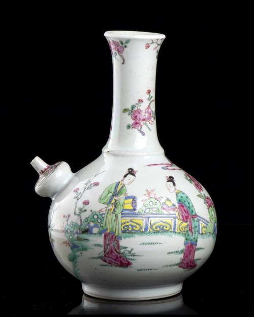 dynastia Qing, okres Yongzheng, PORCELANOWY KENDI EWER "FAMILLE ROSE" Chiny