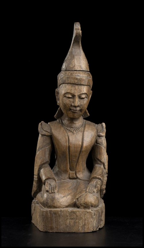 19th-20th century, A Wood Figure Burma