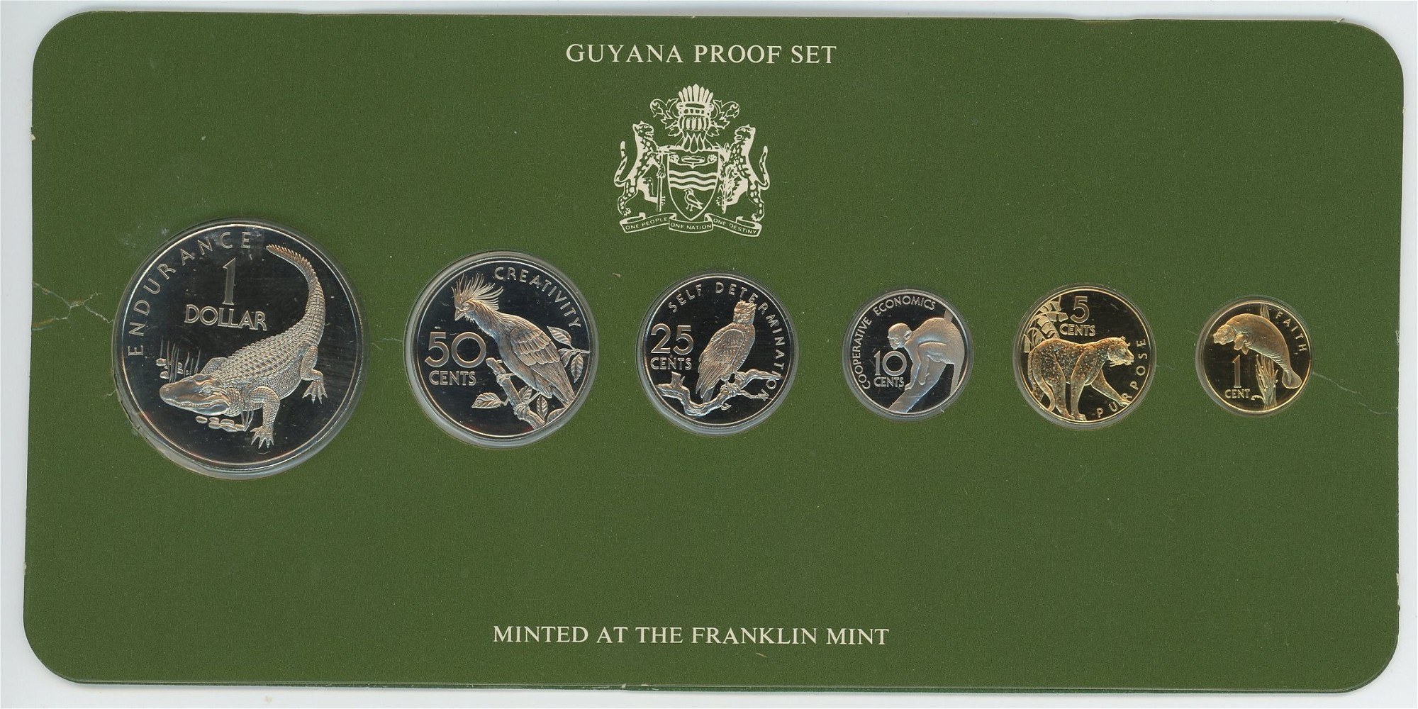 Guyana Annual Proof Set 1976 FM - Online auction / Online bidding