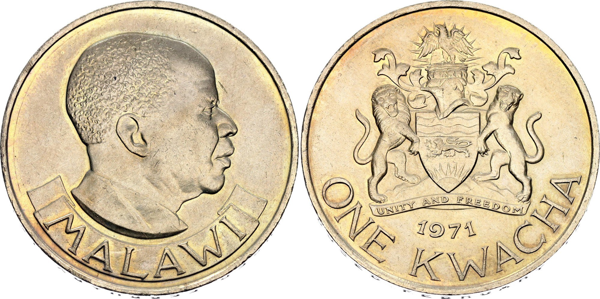 Malawi 1 Kwacha 1971 - Online auction / Online bidding - Price - OneBid