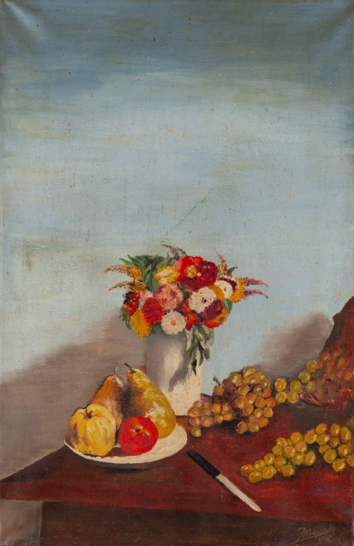 Martwa natura z kwiatami, 1968, Jadwiga Krupińska