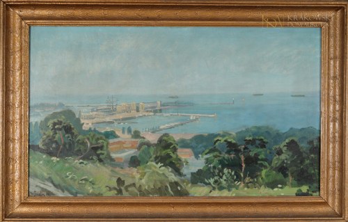 "Widok na port", Władysław Serafin
