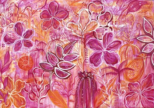 Pink, z cyklu" "Flora", 2023, Magdalena Stępniak