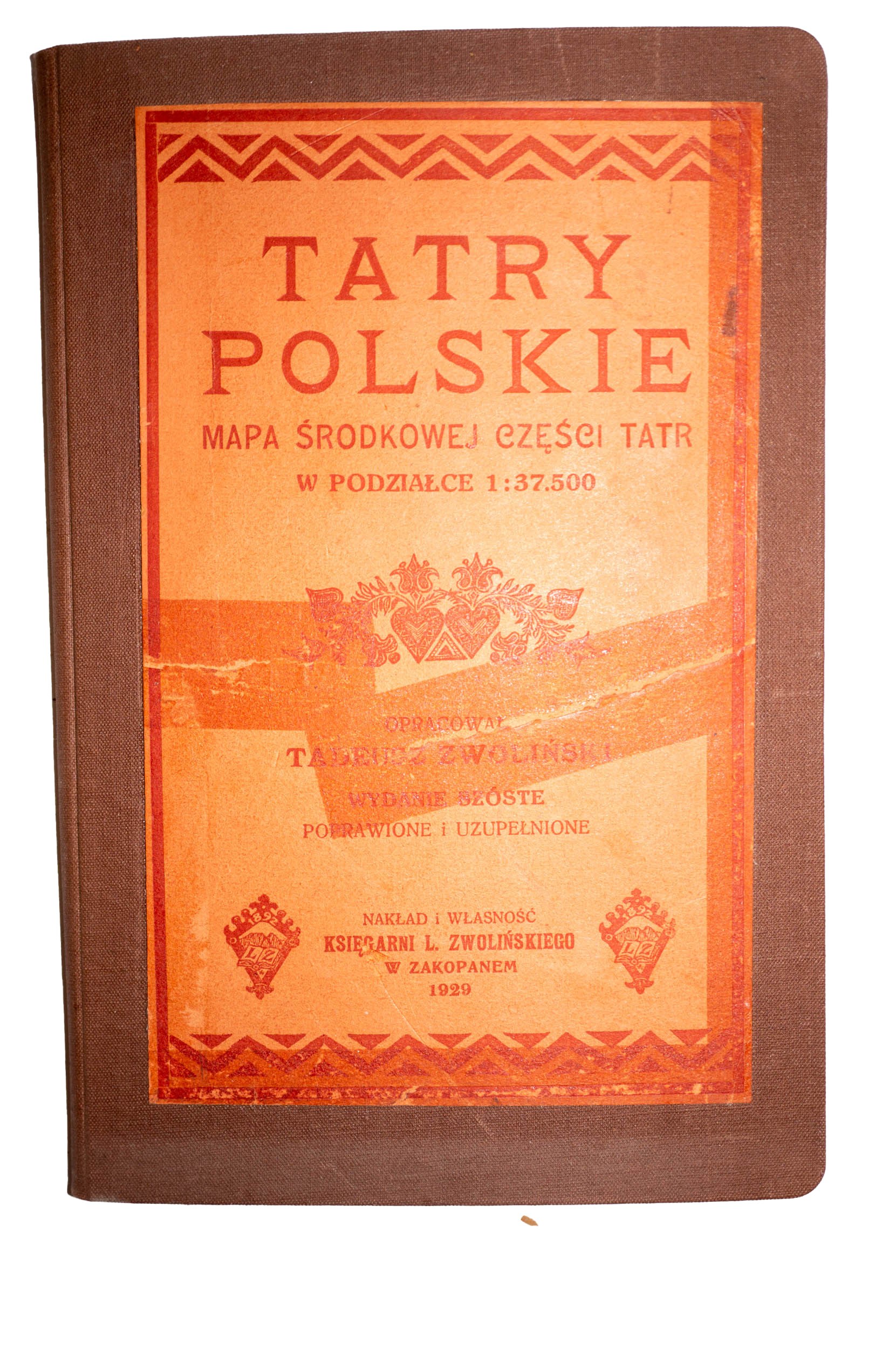 TATRY Polskie Mapa rodkowej Cz ci Tatr Opracowa Tadeusz Zwoli ski 