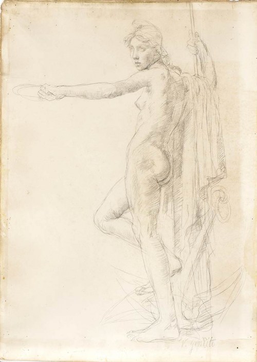 1852 - 1929), Allegorical figure (Minerva?), Vincenzo Gemito