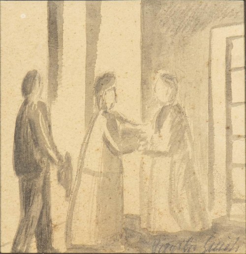 1891 - Wenecja, 1984), La visita, 1921, Virgilio Guidi