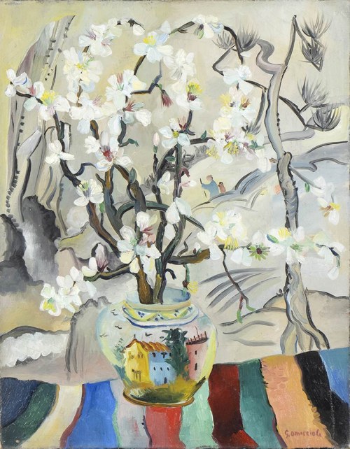 1901-1975), Wazon z kwiatami, Giovanni Omiccioli