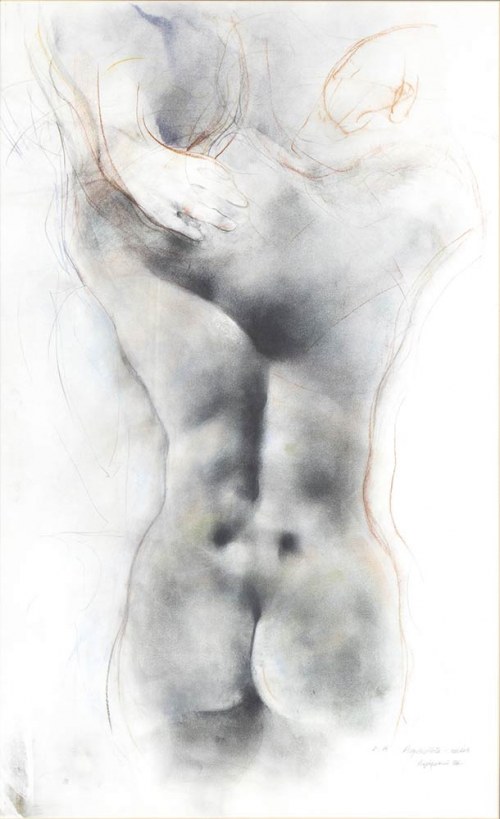 1924 - 2001), Naked woman from the back, 1998, Renzo Vespignani