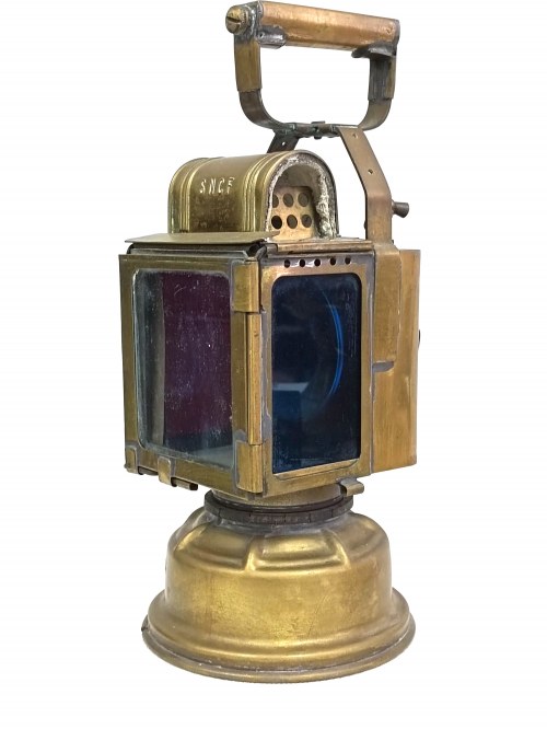 Francja, ok. 1900, Lampa Kolejowa Sncf