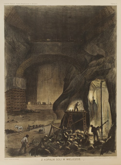 Polska, XX w. (1870 - 1937), Z kopalni soli w Wieliczce, ok. 1930 r., Leon Kowalski