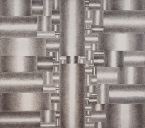 POLIFORMY VI - WNĘTRZE II (kompozycja różnostronna), 1970, Zofia Artymowska