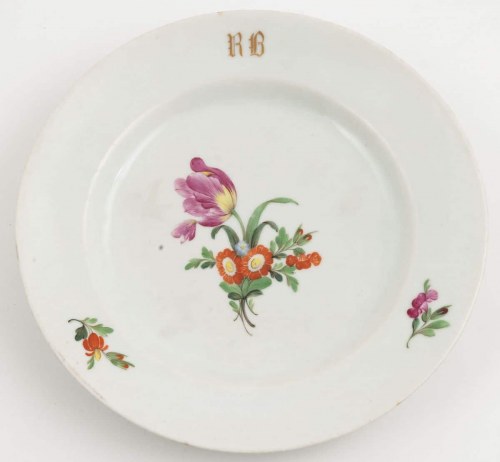 Polska, Baranówka, po 1825, Talerz Z Tulipanem