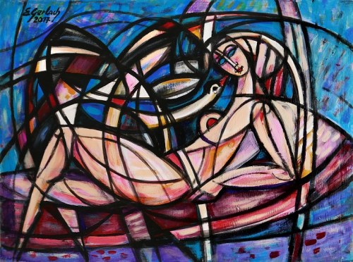 Leda z czarnym łabędziem, 2017, Eugeniusz Gerlach
