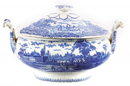 Ryga, 1841-72, Waza do zupy z pokrywą, ok. poł. XIX w., Kuzniecow