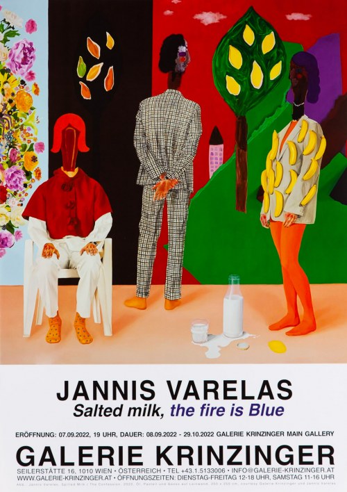 Salted milk, the fire is Blue. Galerie Krinzinger, 2022, Jannis Varelas