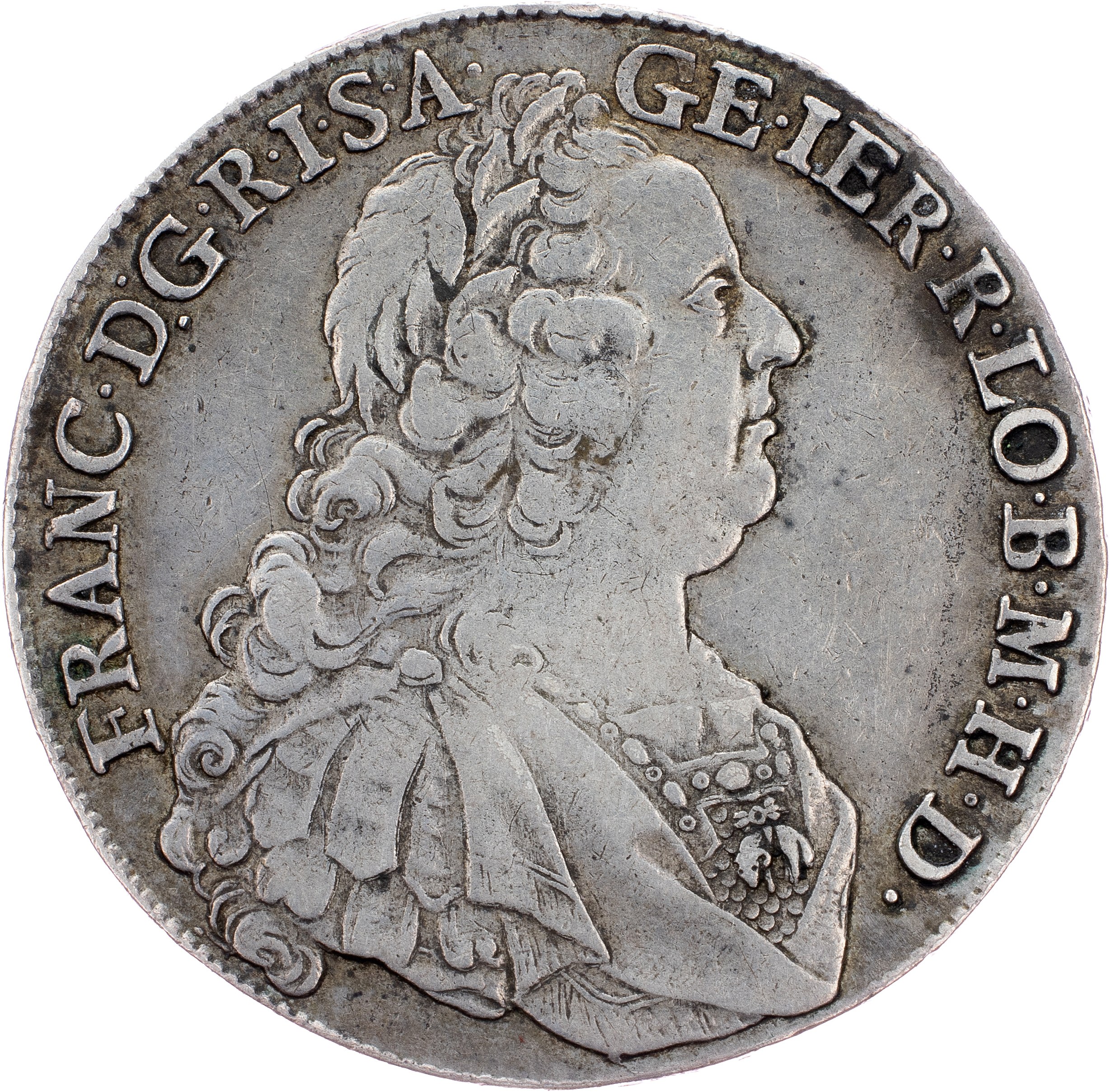 Franz I. Stephan, 1 Thaler 1763, HA, Hall - インターネットオークション / オンライン入札 - 価格 -  OneBid
