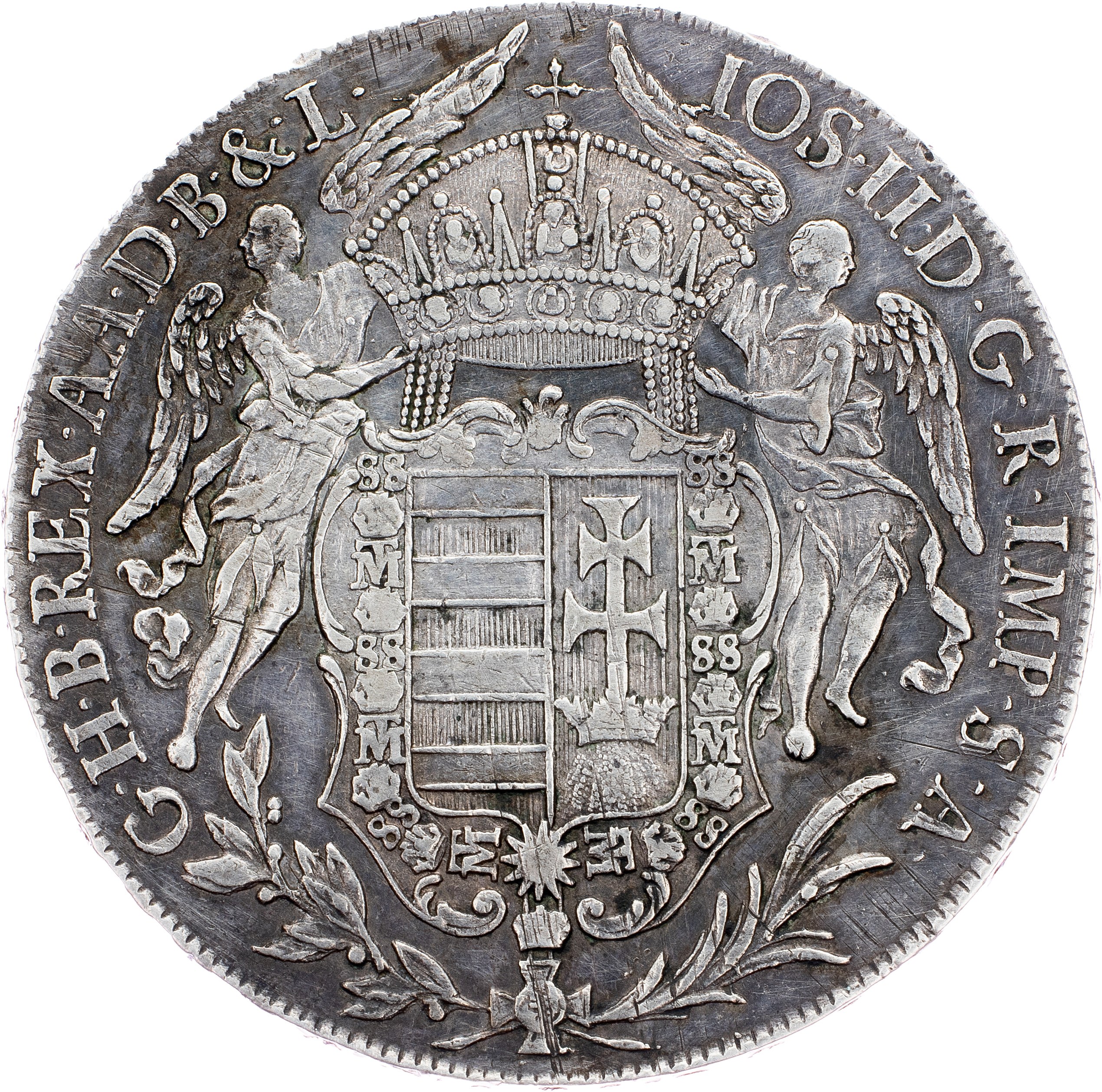 Joseph II., 1 Thaler 1783, B, Kremnitz - Online auction / Online