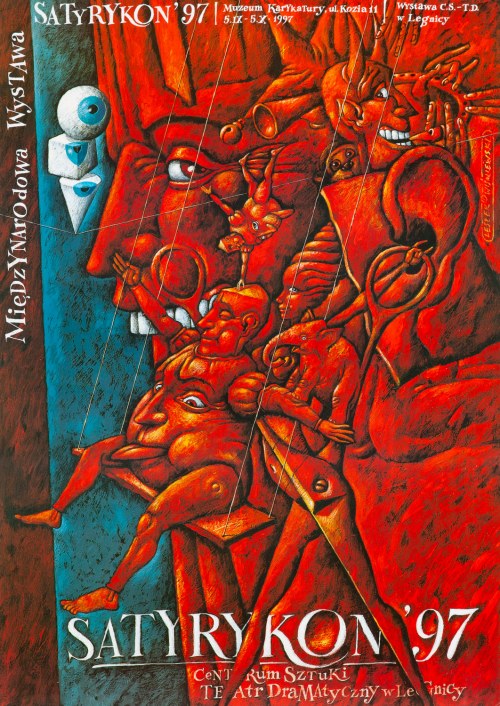 Satyrykon., Muzeum Karykatury w Legnicy, 1997, Leszek Wiśniewski