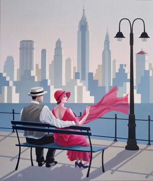 Widok na Manhattan II, 2023, Anna Konikowska