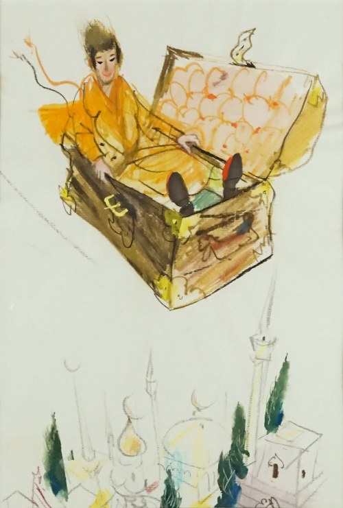 Latający kufer, ok. 1963 r., Janusz Grabiański