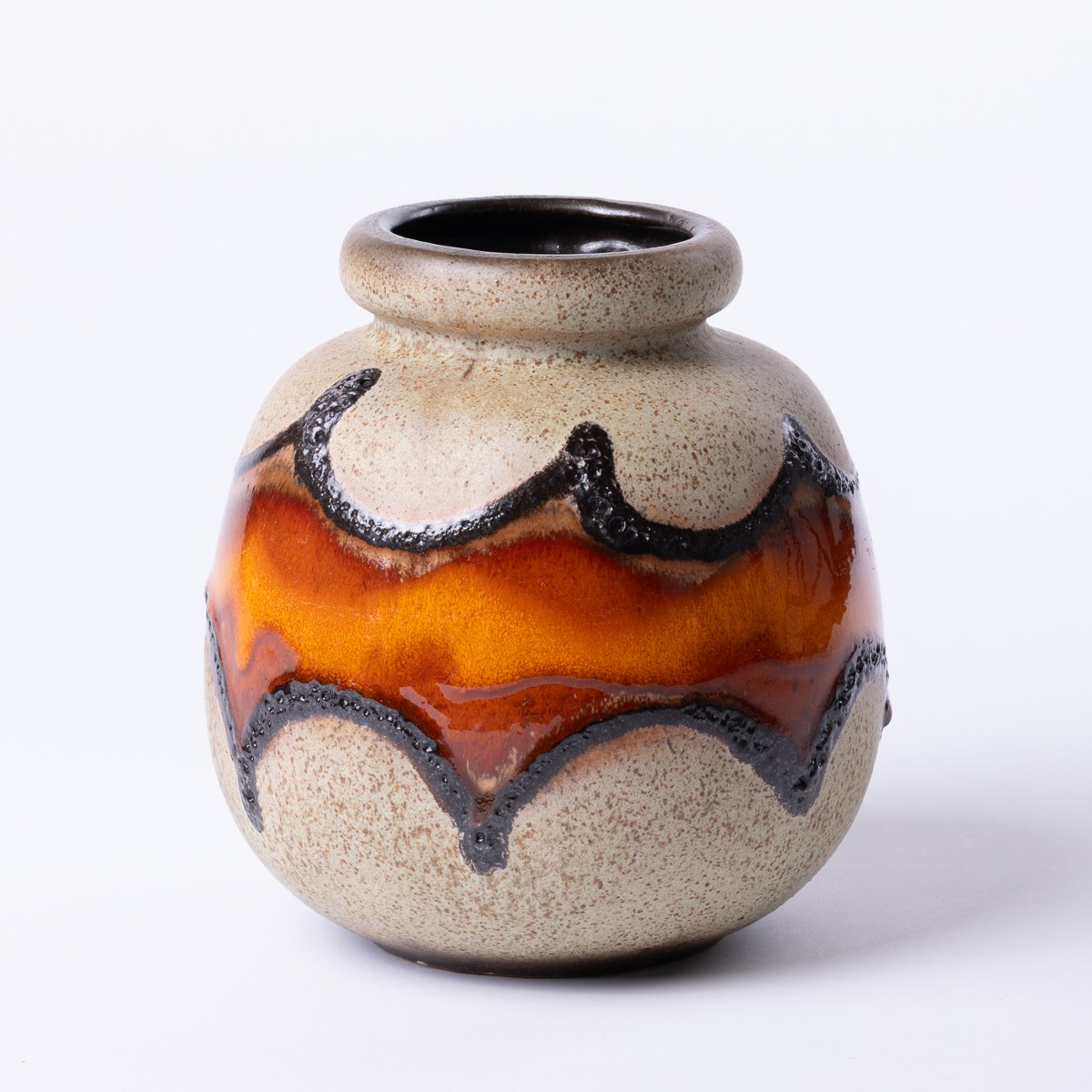 1960s 西ドイツ製 Fat Lava Scheurich フラワーベース ドイツ Scheurich 60s 70s Fat Lava ファットラバ 西ドイツ 花瓶