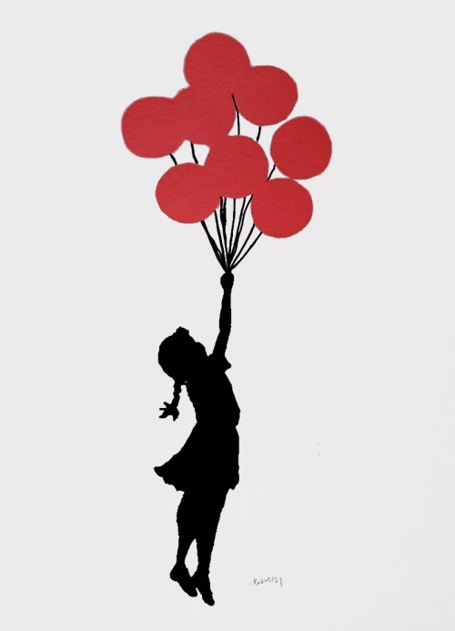 Dziewczynka z balonikami, Banksy