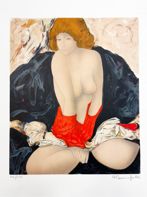Akt z czerwoną bluzką, 1996, Alain Bonnefoit