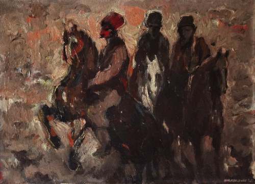 Przejażdżka konna, 1976, Kazimierz Hałajkiewicz