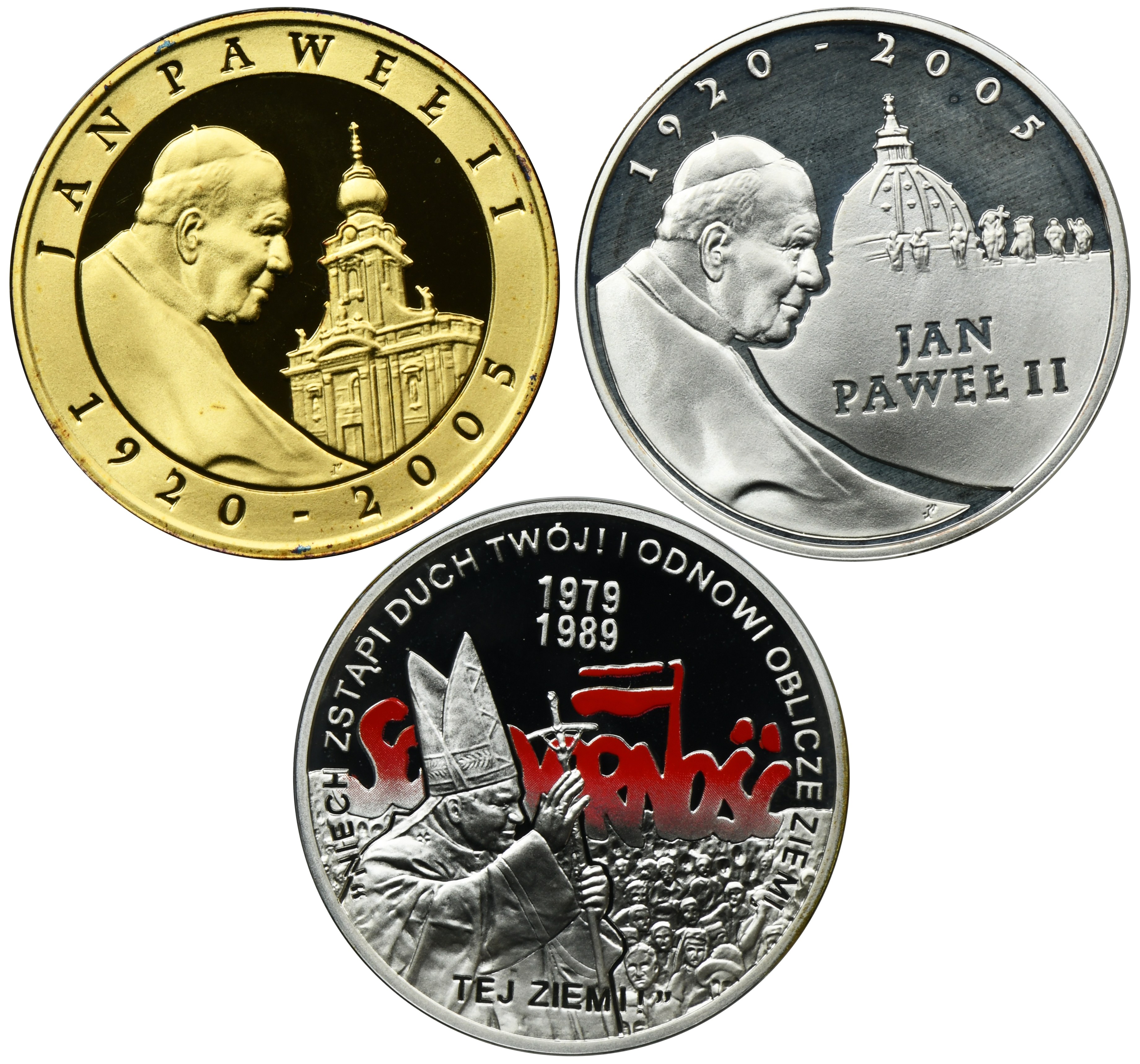 Zestaw, 10 złotych 2005-2009 (3 szt.) - インターネット