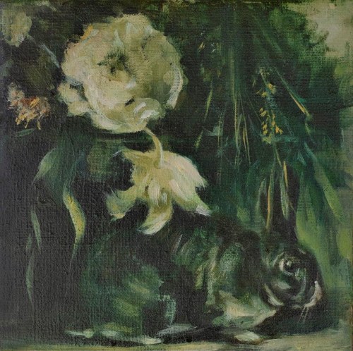 "Rabbit with flower",, Julia Medyńska