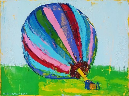 "Baloon on the gras", 2023, Jacek Łydżba