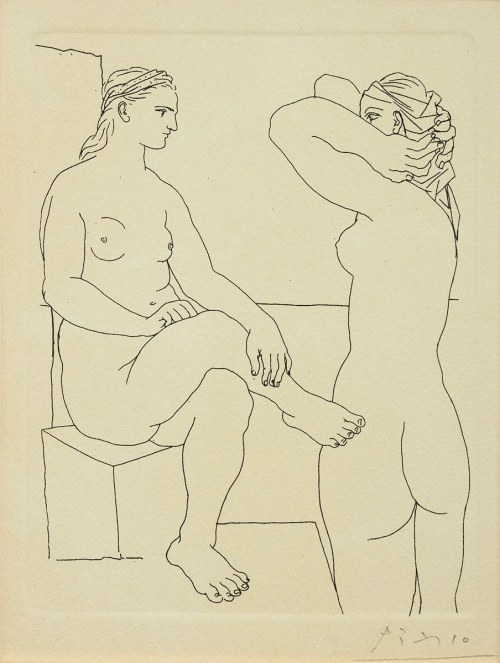 Akt podwójny z cyklu Suita Vollarda, ok. 1960, Pablo Picasso