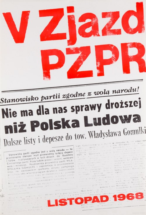1968, V ZJAZD PZPR