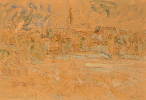 "Pejzaż z Rychbachu", Emil Krcha