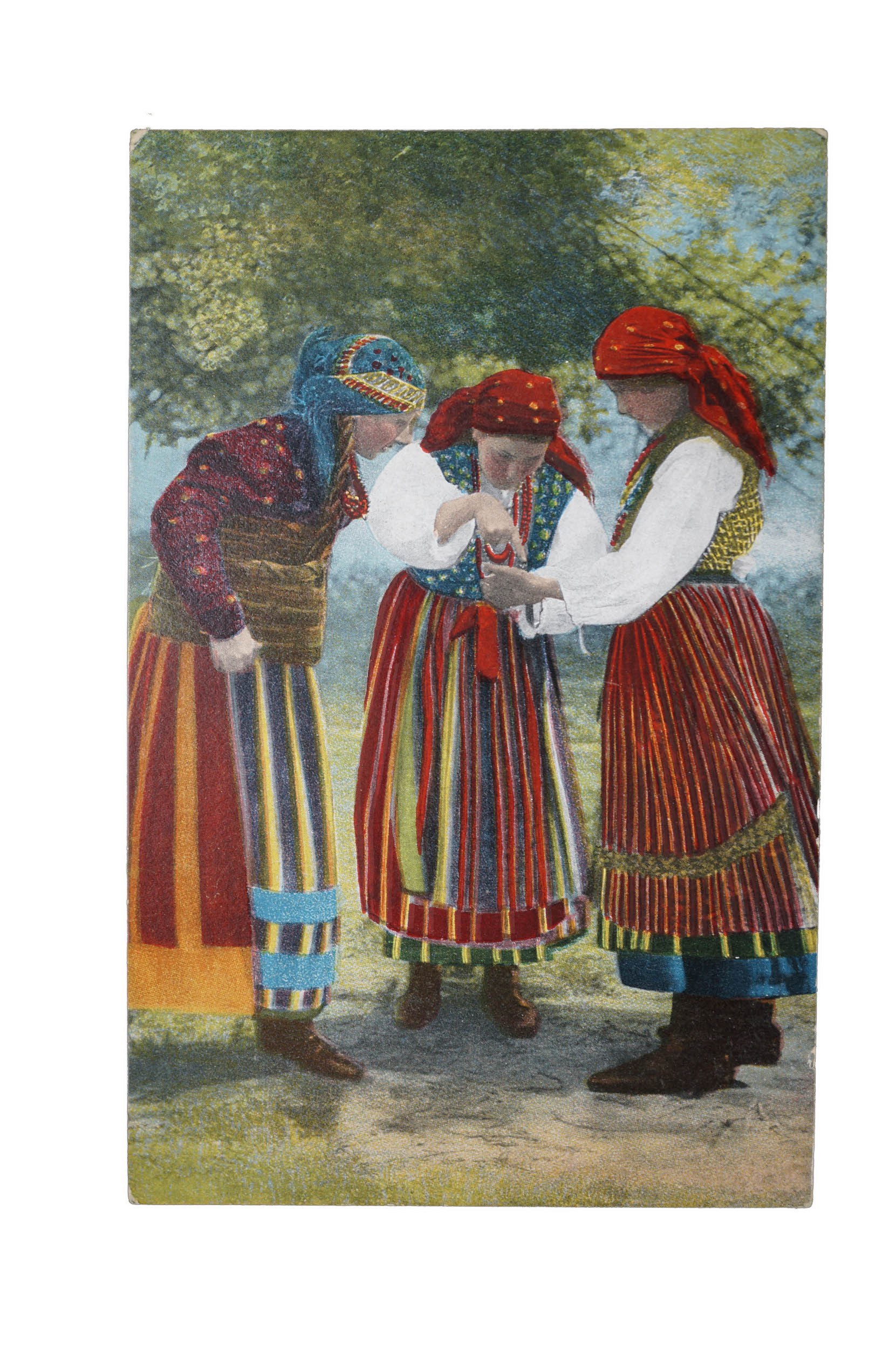 Polish types Polnische Typen , Eine schöne Chiromantin / Beautiful