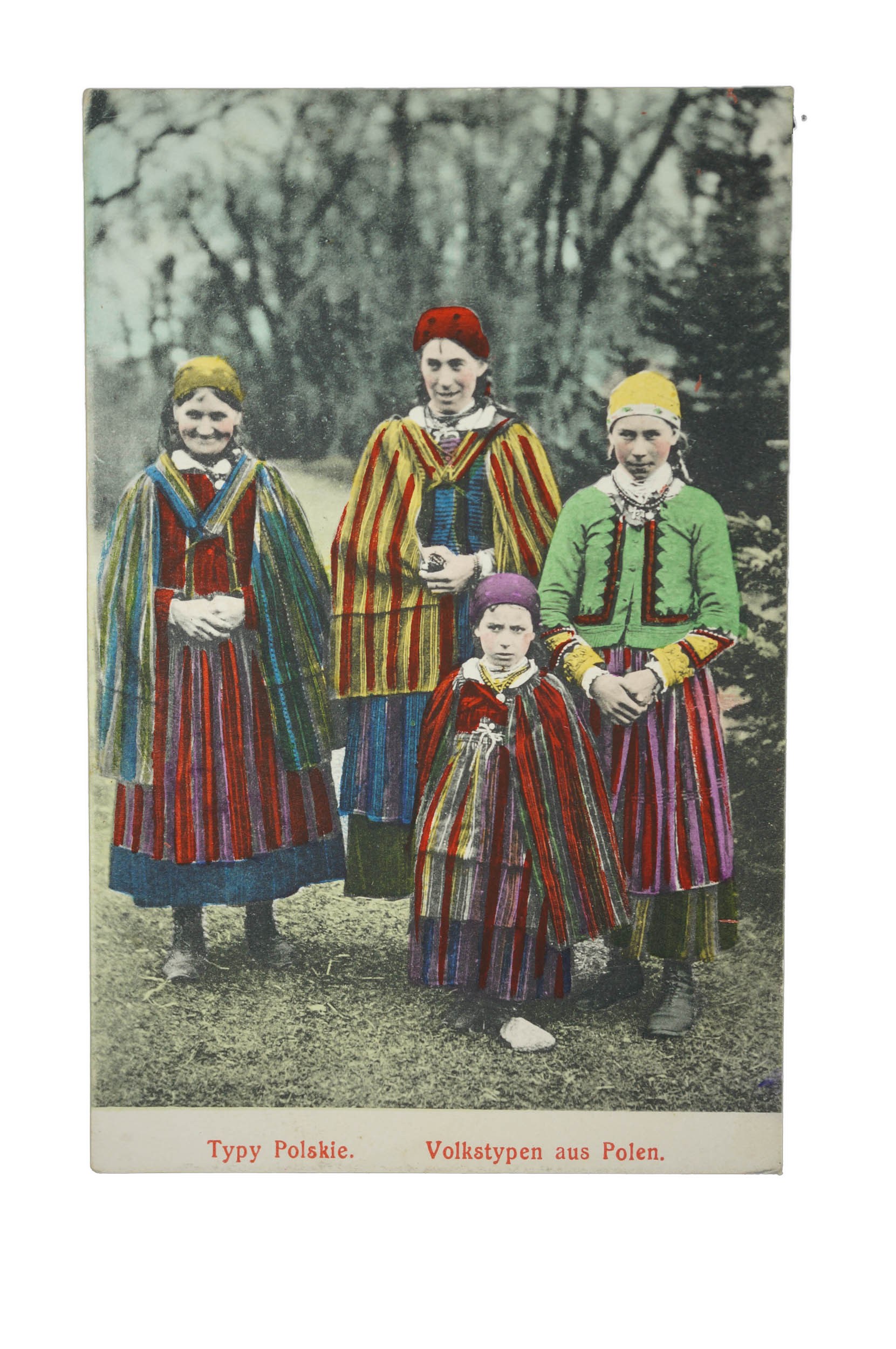 Polish types Volkstypen aus Polen, group of women in folk