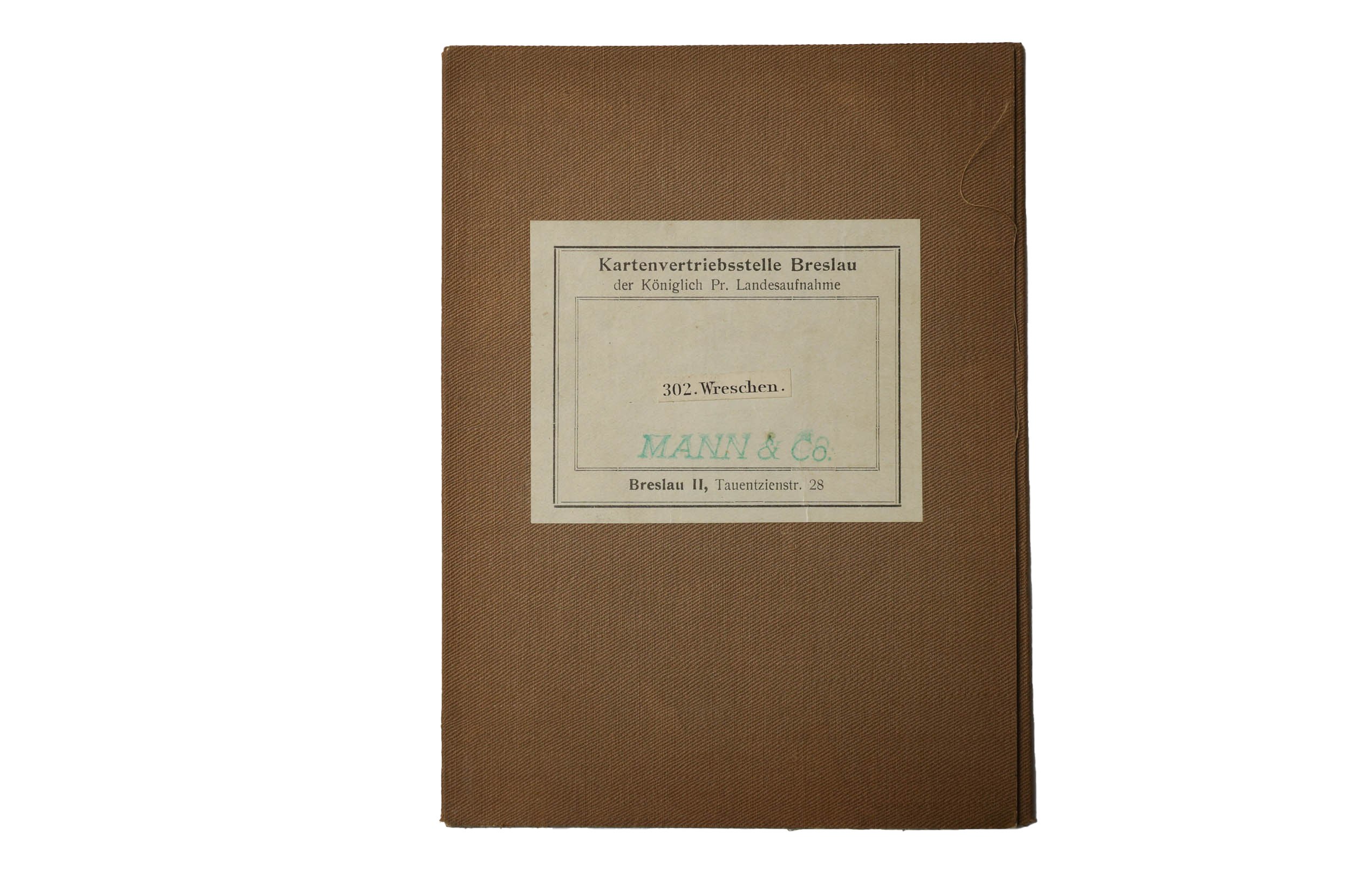 WRZEŚNIA / Wreschen mapa na płótnie [1911r.], skala 1 100.000, f. 36