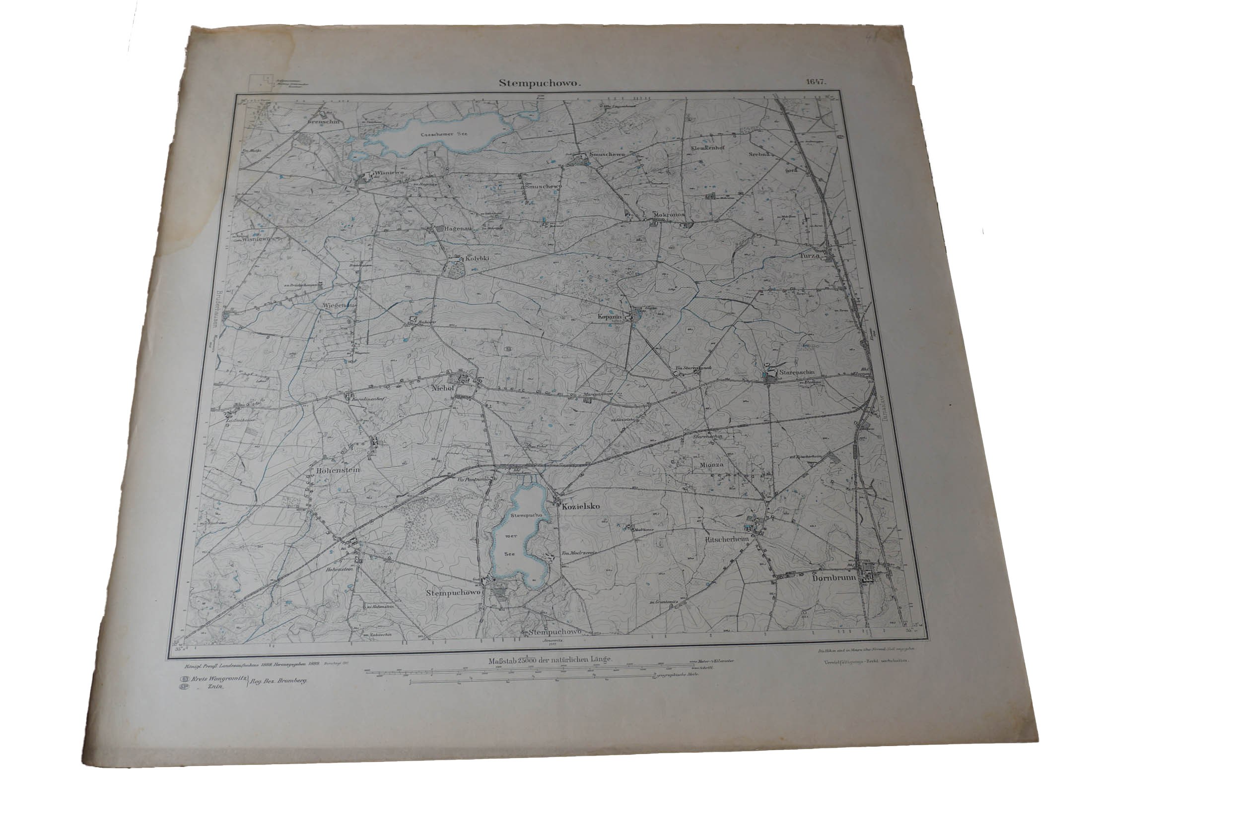 ST PUCHOWO Stempuchowo Mapa Mierka 1 25 000 F 56 5 X 60 Cm st-puchowo-stempuchowo-mapa-mierka-1-25-000-f-56-5-x-60-cm