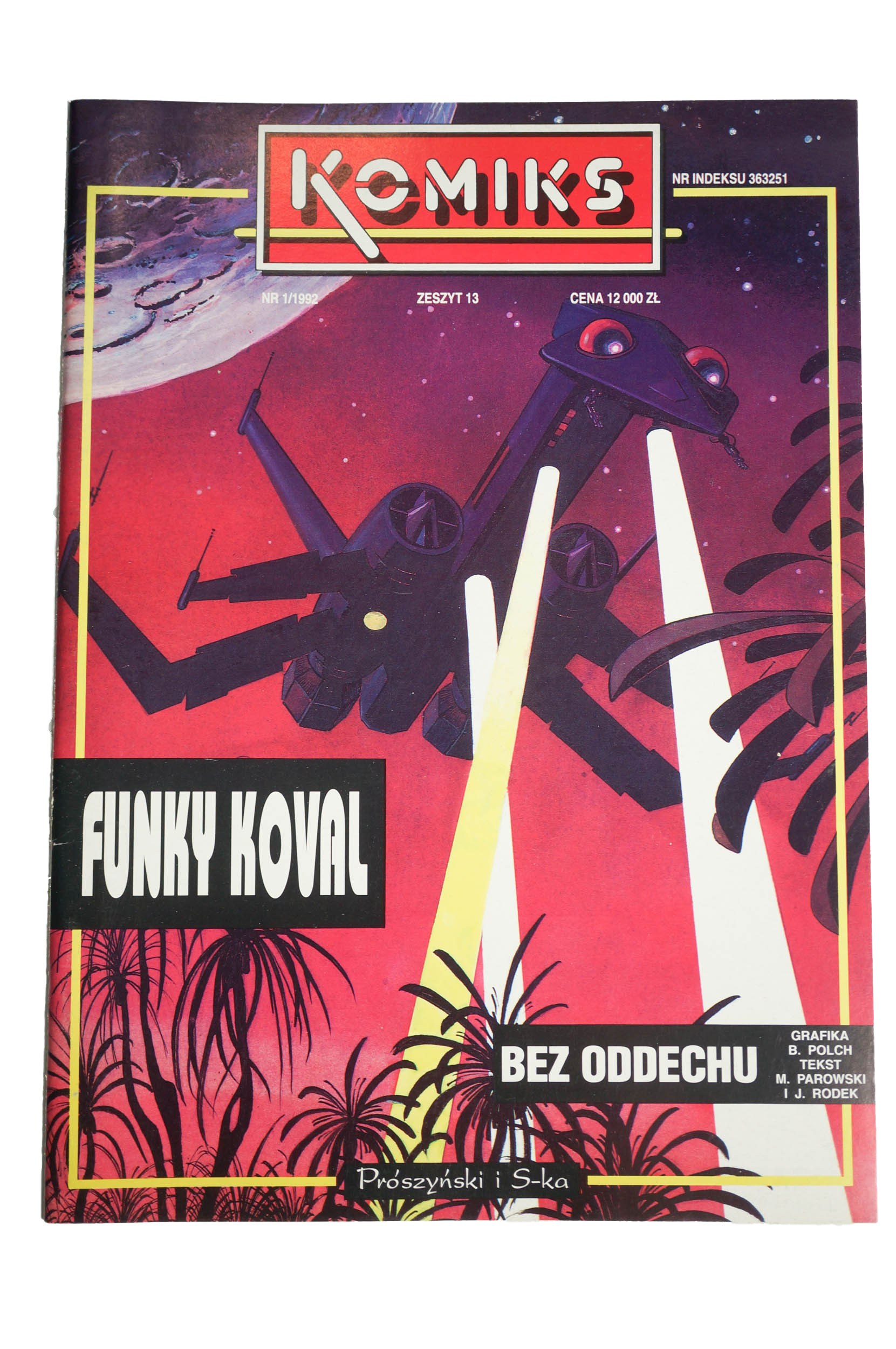 KOMIKS 1 / 1992, zeszyt 13, FUNKY KOVAL Bez oddechu rysunki