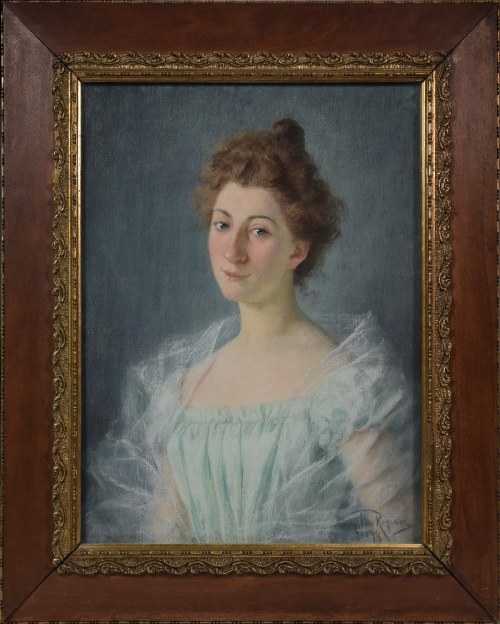 Portret lwowianki, p. Marii C., 1899, Mieczysław Reyzner
