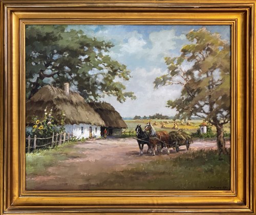 Scena wiejska, Feliks Dołgań