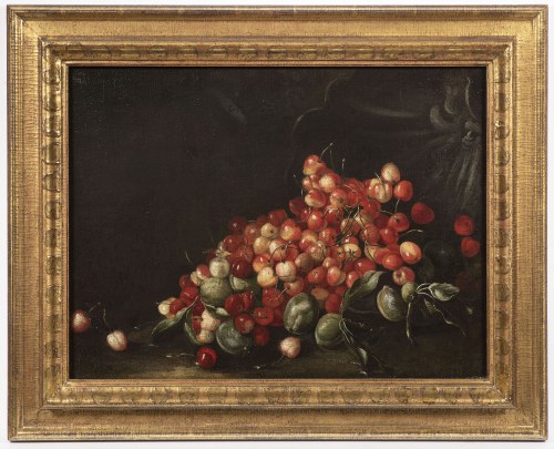 Martwa natura z wiśniami, Włoski mistrz XVII wiek