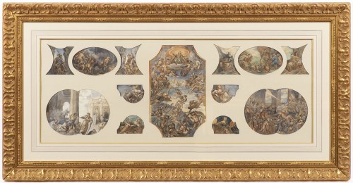 Bozzetto do malowidła sufitowego (Wenecja 1518-1594 tamże)., Naśladowca Jacopo Tintoretto